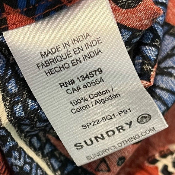 Anthro Sundry Floral Balloon Pants Cropped Joggers Boho Print size 2/US Medium - Picture 8 of 10